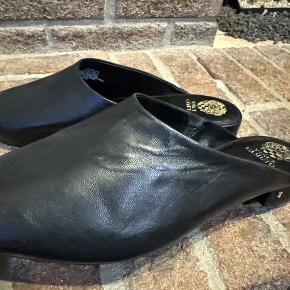 Vince Camuto Women's Arlette Slip-On Mules Black Leather Size 11M #232 - Picture 4 of 16